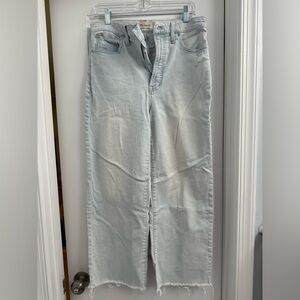 Madewell — Perfect Vintage Wide-Leg Crop Jean, Light Wash